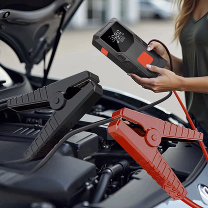 Automobilio paleidimo įrenginys 12 V, „booster“ su oro pompa