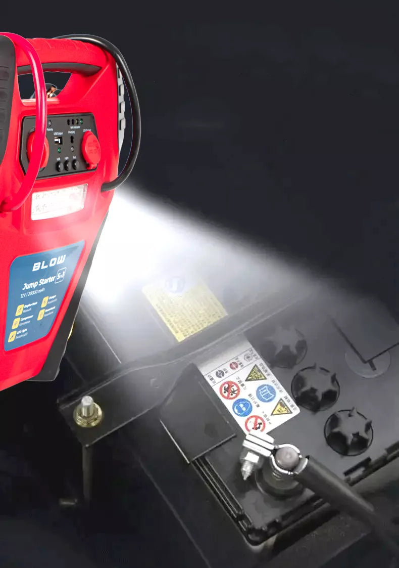 Automobilio užvedėjas / powerbank 5 in 1 – kompresorius ir siurblys automobiliams 12 V, 20000 mAh