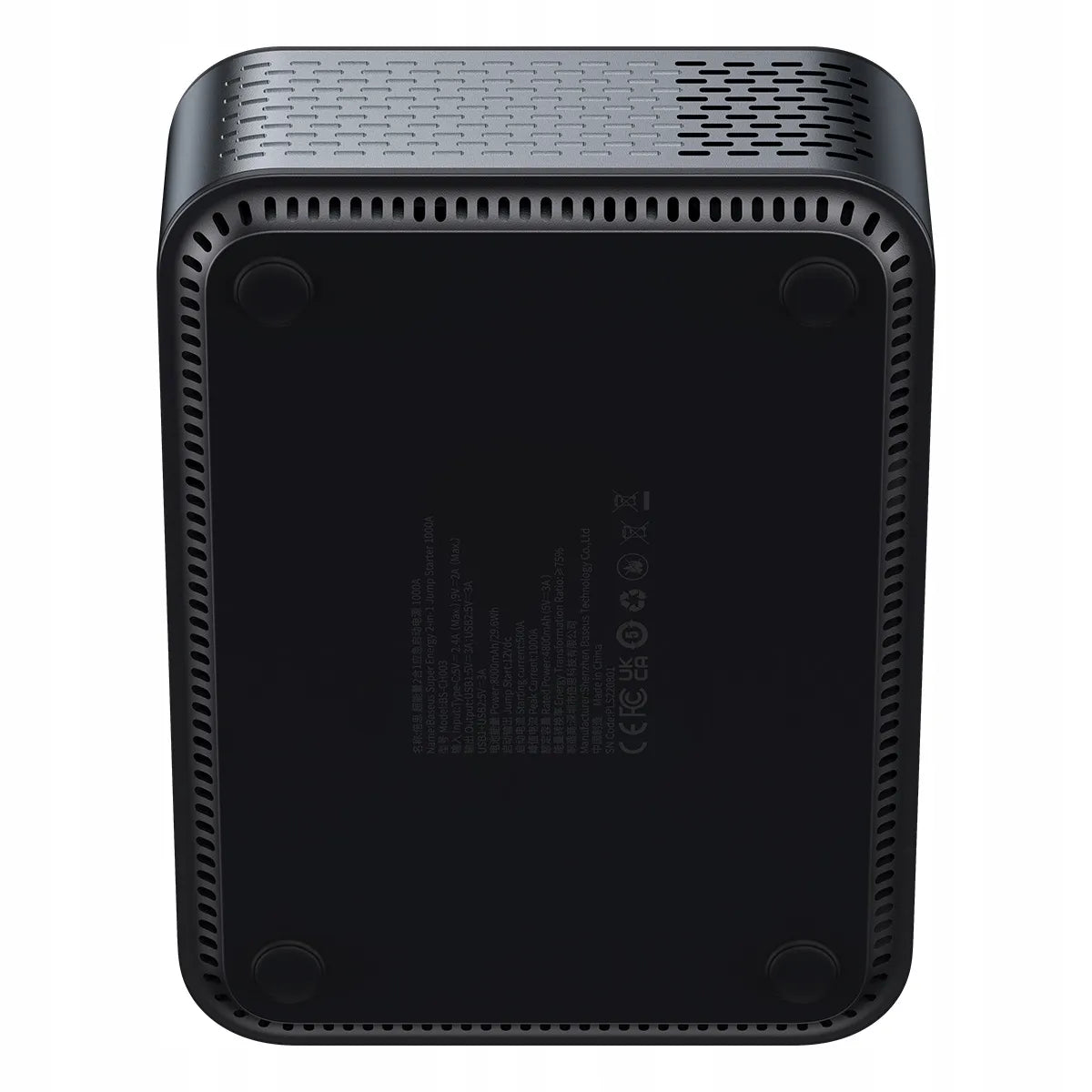 Automobilio užvedimo įrenginys BASEUS Jump Starter, Powerbank 8000 mAh, Kompresorius, Žibintuvėlis