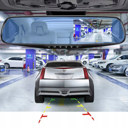 Automobilio vaizdo registratorius veidrodėlyje su galinio vaizdo kamera