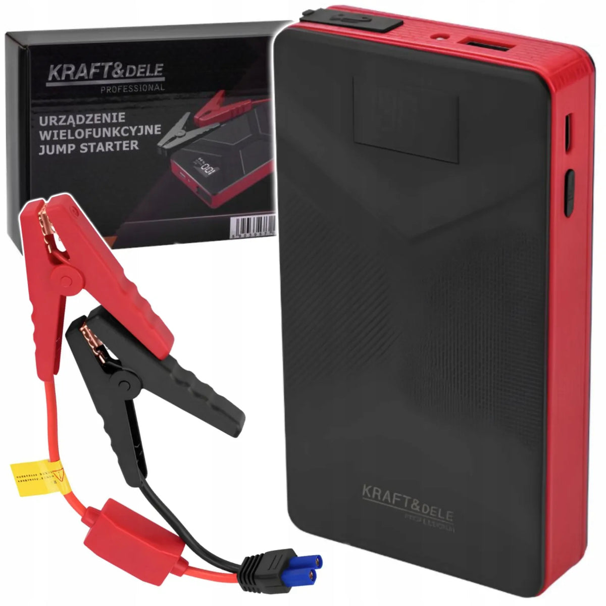Automobilių paleidiklis Kraft&Dele KD5490 800A 10000 mAh išorinė baterija