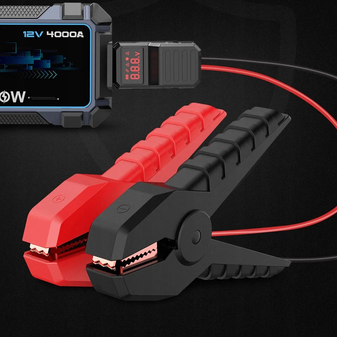 AVAPOW A37 automobilinis užvedimo įrenginys 4000A 74Wh 20000mAh su PowerBank funkcija