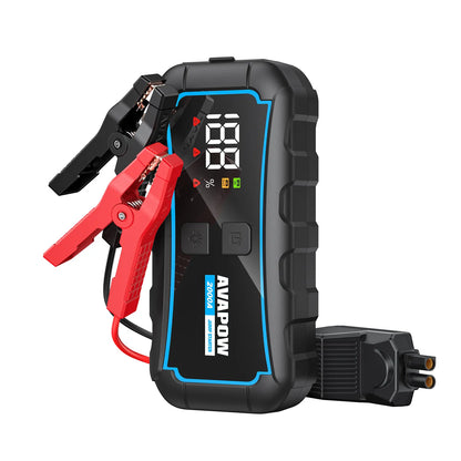 AVAPOW E5 PRO automobilinis užvedimo įrenginys 12000 mAh 2000A 44.4Wh powerbankas