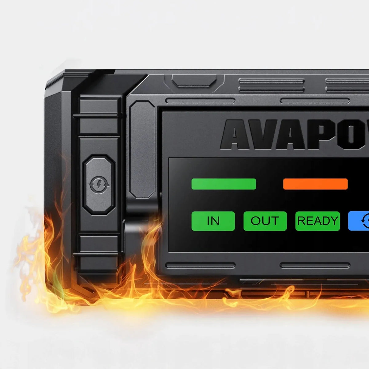 AVAPOW TJ58 12 V paleidimo įrenginys, 8000 A, 74 Wh, išorinė baterija 30 W, LED žibintuvėlis