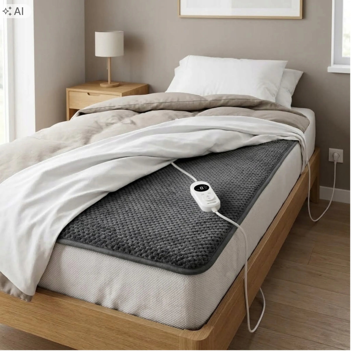 avenido AV 7446 elektrinis šildomasis paklotas, 150 × 100 cm, 8 šildymo lygiai, laikmatis, flisas