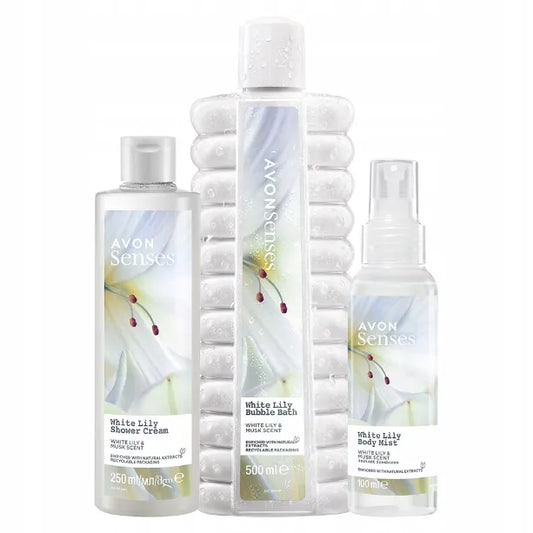 Avon „White Lily“ kosmetikos rinkinys, 3 vnt.