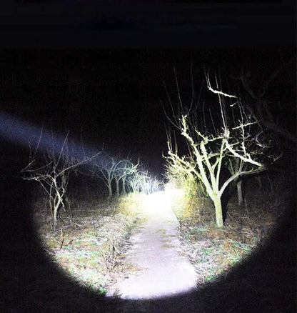 Galingas taktinis LED žibintuvėlis XHP50 ZOOM karinis