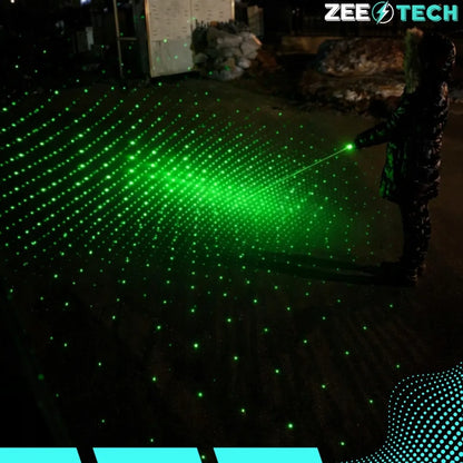 Žaliasis lazerinis rodyklės prietaisas ZeeTech galingas 200m nuotolis USB-C įkrovimas