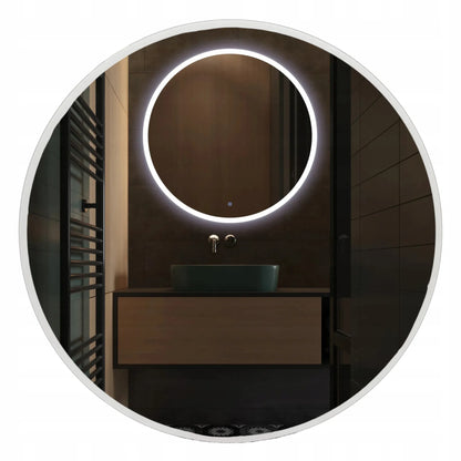 BALNEO LED apšviečiamas veidrodis 60 cm vonios kambariui, sieninis, apvalus, MOON