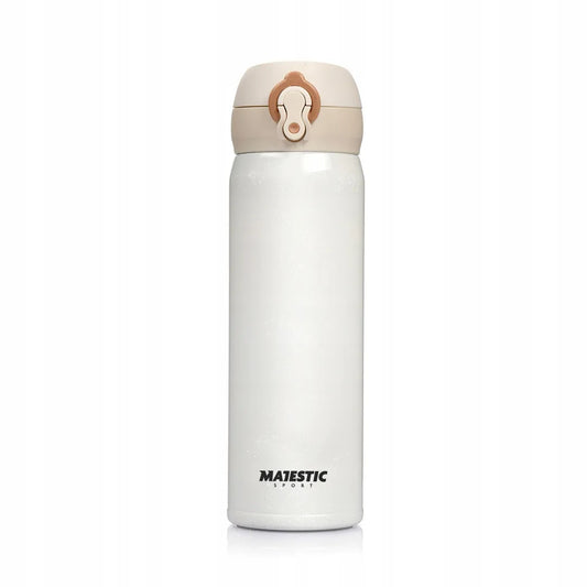 Baltas termopuodelis su snapeliu „Majestic Sport“, 450 ml