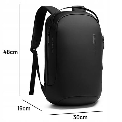 Bange kelioninė kuprinė su USB jungtimi ir kodine spyna, 15.6 col. nešiojamam kompiuteriui, juoda