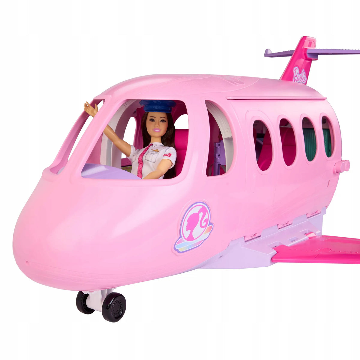 „Barbie“ didelis interaktyvus lėktuvas, 3 žaidimų zonos, priedai ir lėlė Teresa „Dream Besties“