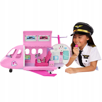 „Barbie“ didelis interaktyvus lėktuvas, 3 žaidimų zonos, priedai ir lėlė Teresa „Dream Besties“