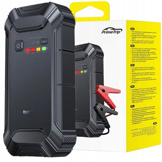 BASEUS automobilinis paleidimo įrenginys Jump Starter 12000mAh + gnybtai 12V