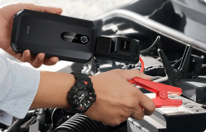 BASEUS automobilinis užvedimo įrenginys „Power Bank“ 10 000 mAh su žibintuvėliu ir gnybtais
