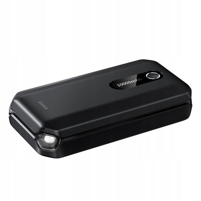 BASEUS automobilinis užvedimo įrenginys „Power Bank“ 10 000 mAh su žibintuvėliu ir gnybtais