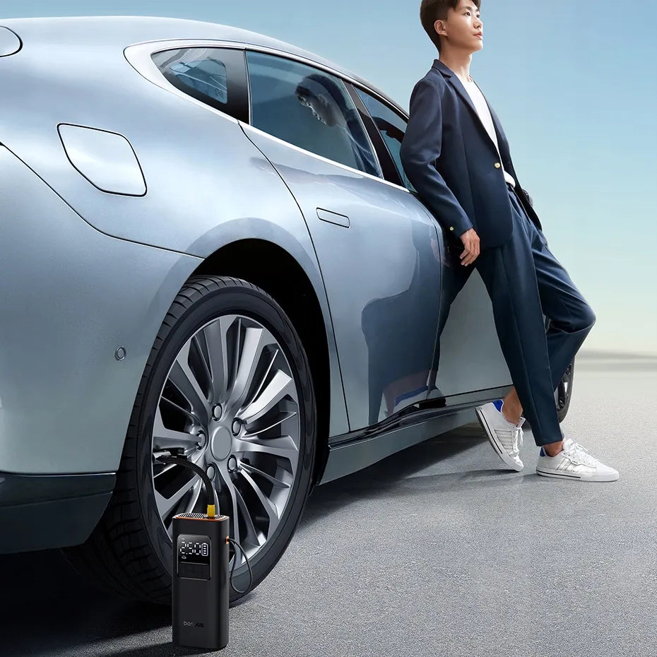 BASEUS belaidis automobilinis kompresorius elektrinė pompa 50W 4000mAh
