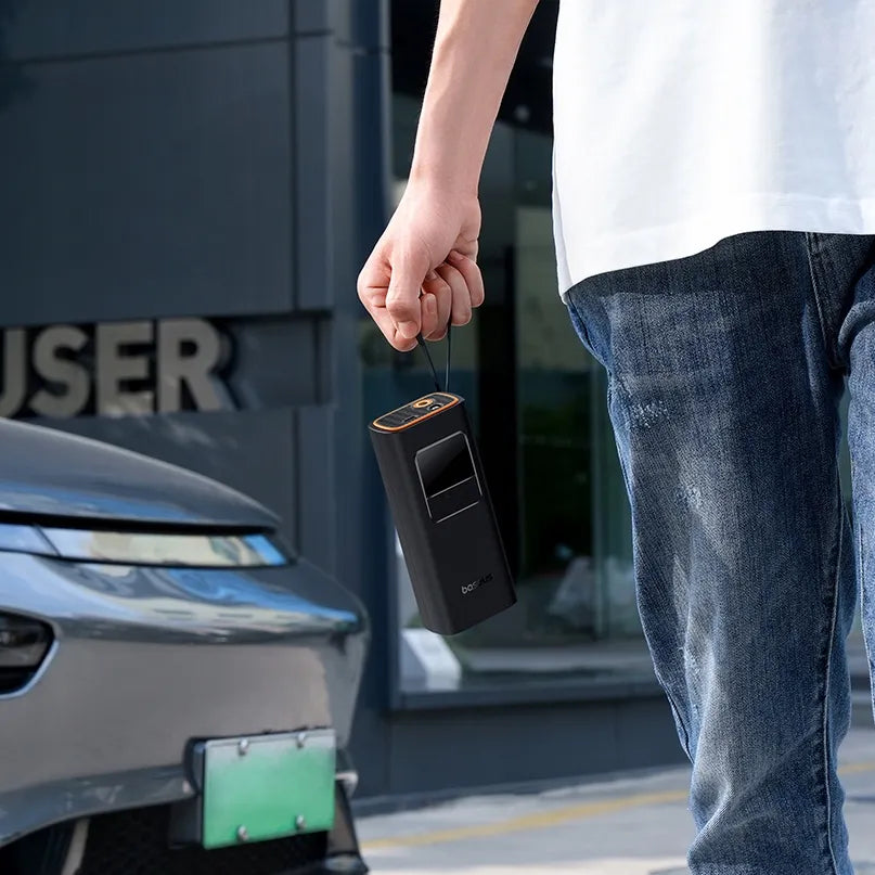 BASEUS belaidis automobilinis kompresorius elektrinė pompa 50W 4000mAh