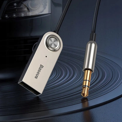 BASEUS Bluetooth AUX imtuvas automobiliui su mikrofonu, adapteris