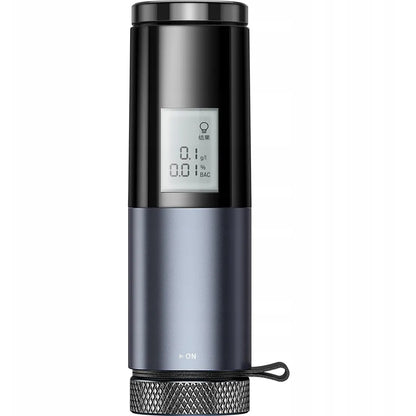 BASEUS CRCX-01 elektroninis nešiojamas alkotesteris be kandiklio, LCD ekranas, USB-C krovimas + laidas