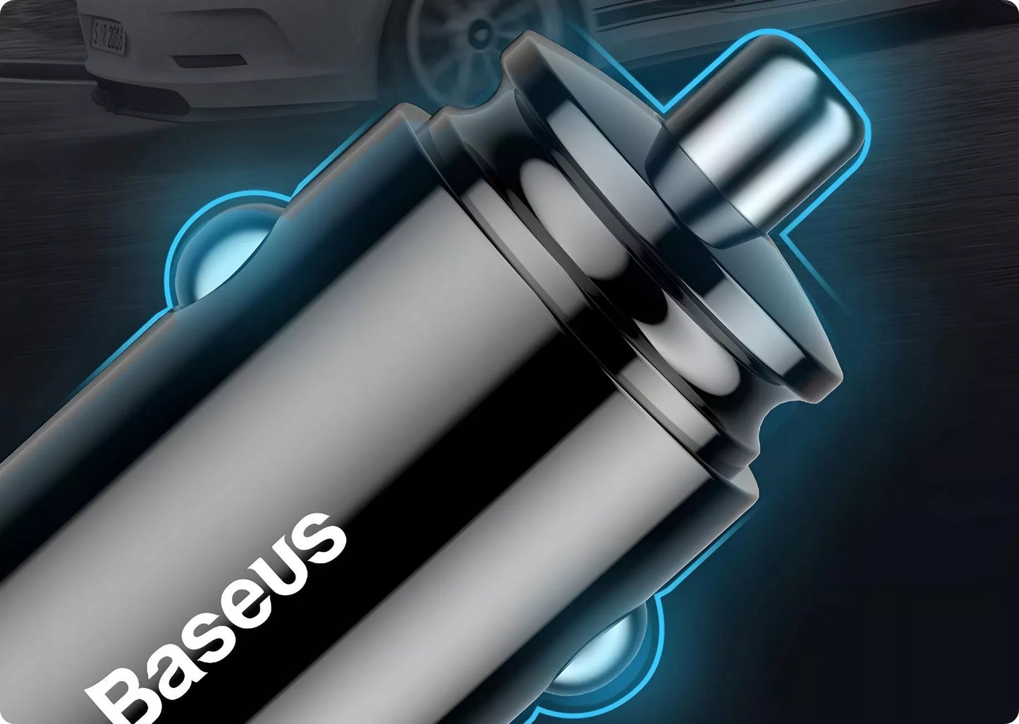 BASEUS galingas greitas automobilinis įkroviklis USB USB-C TYPE-C PD 30W QC 3.0 5A
