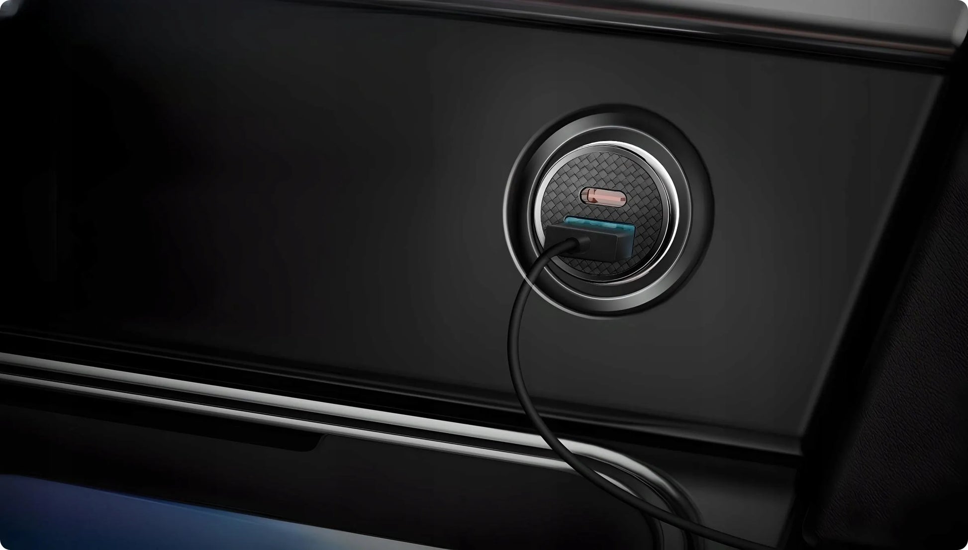 BASEUS galingas greitas automobilinis įkroviklis USB USB-C TYPE-C PD 30W QC 3.0 5A