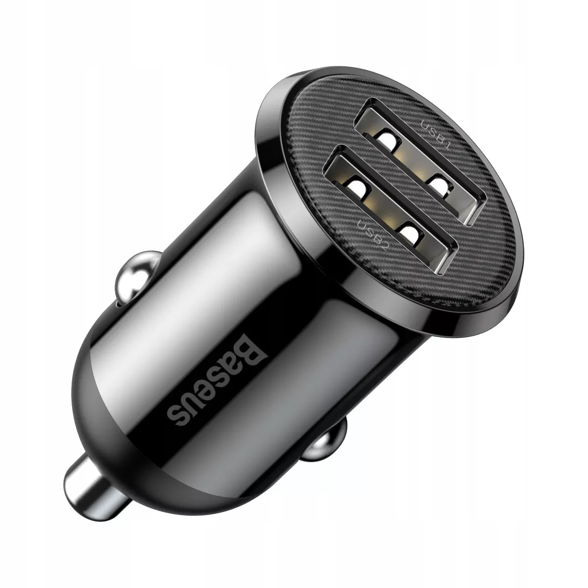 BASEUS greitas galingas automobilinis telefono įkroviklis 2x USB 4.8A 12-24V