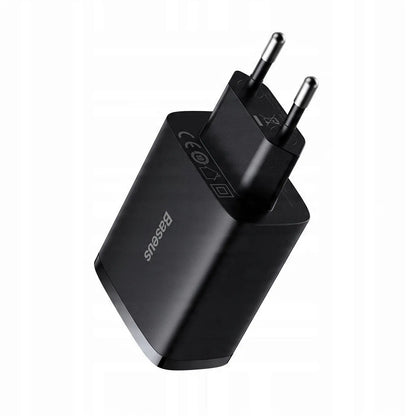 BASEUS greitasis telefono ir planšetės įkroviklis, 3 × USB, 17 W, 3,4 A, maitinimo adapteris, skirtas Qi