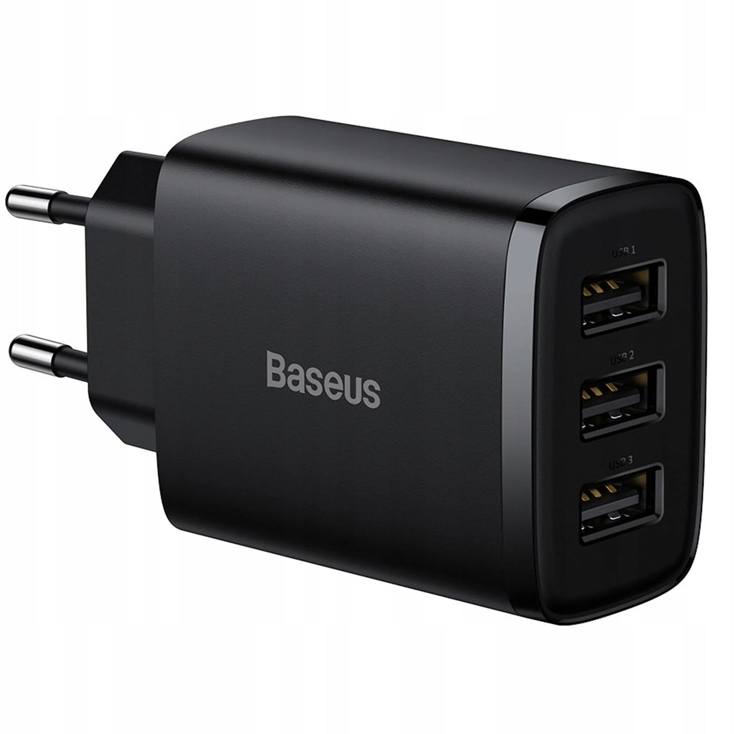 BASEUS greitasis telefono ir planšetės įkroviklis, 3 × USB, 17 W, 3,4 A, maitinimo adapteris, skirtas Qi