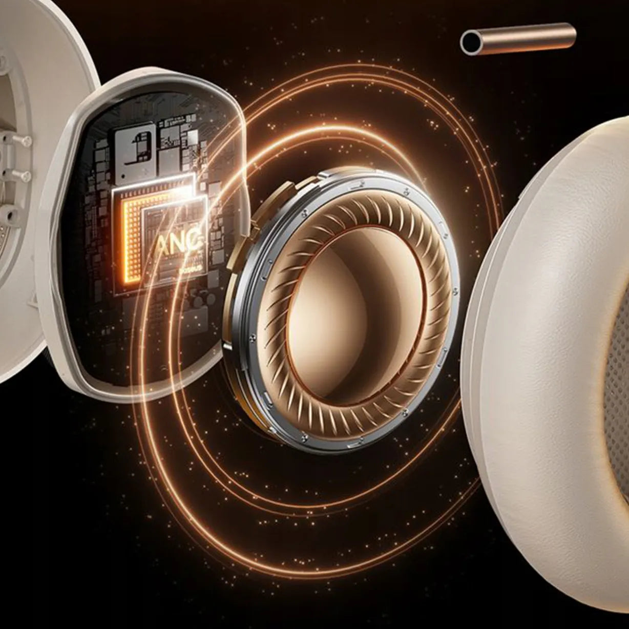 BASEUS Inspire XH1 belaidės ausinės su Bose garsu, ANC ir Dolby Audio