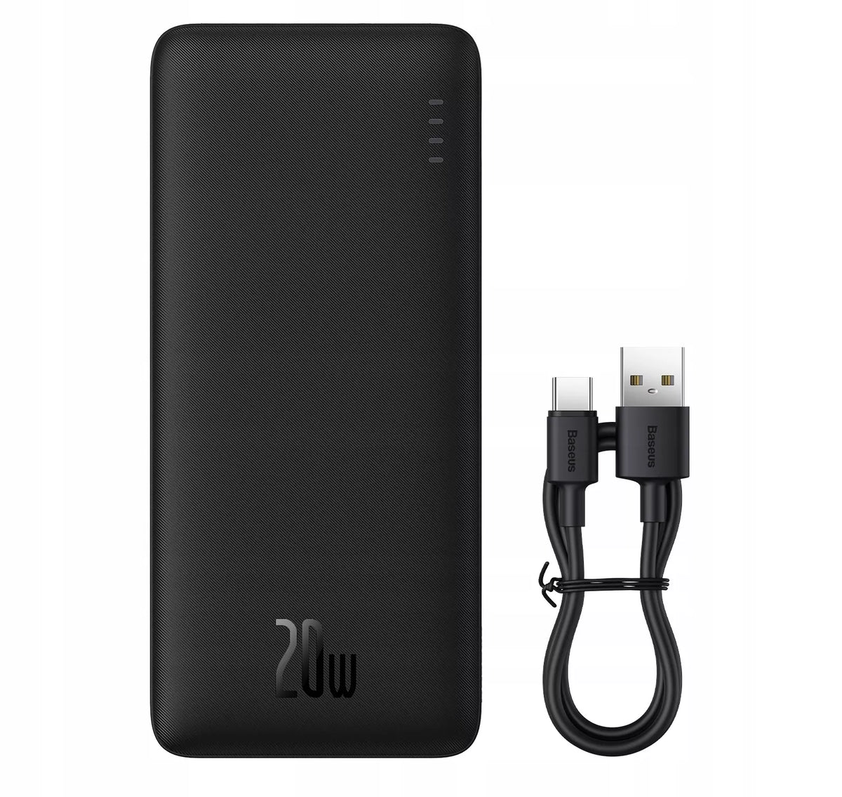 BASEUS išorinė baterija (power bank) su greitu įkrovimu 20000mAh 20W USB-C USB-A su laidu