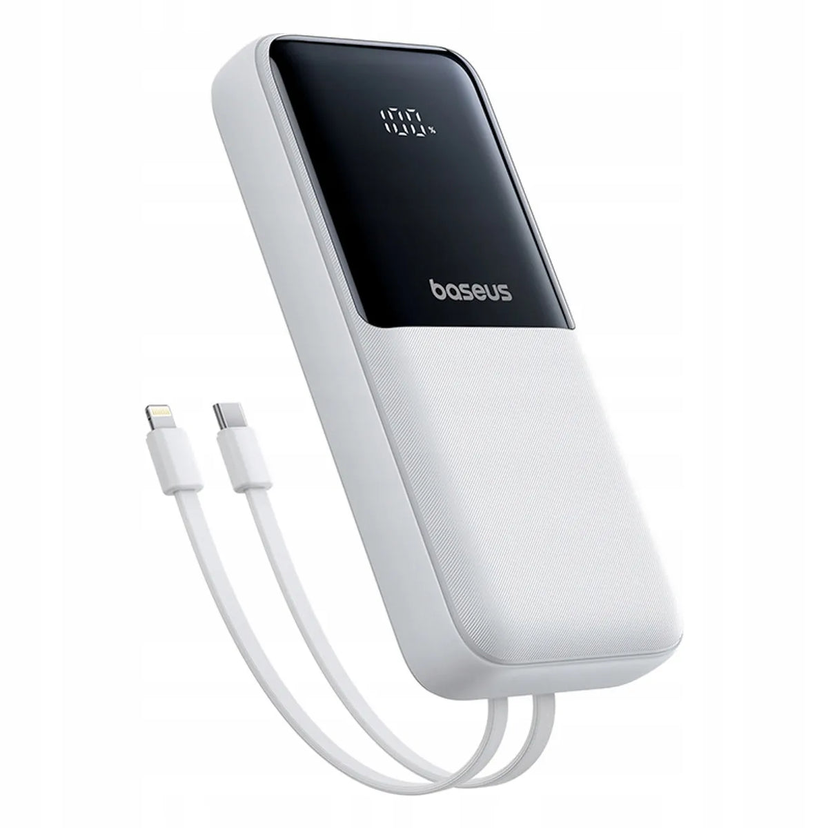 BASEUS Lipow powerbankas 20000 mAh, 22,5 W, USB-C, USB, su integruotais USB-C ir Lightning laidais