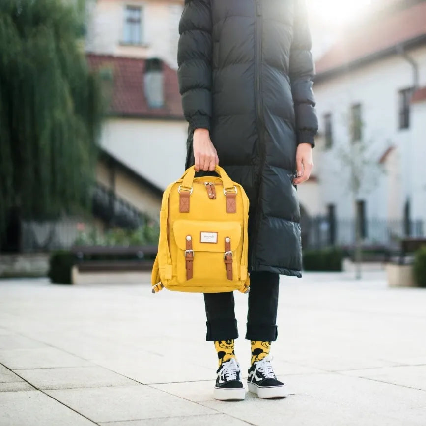 Basic S miesto kuprinė – garstyčių spalvos