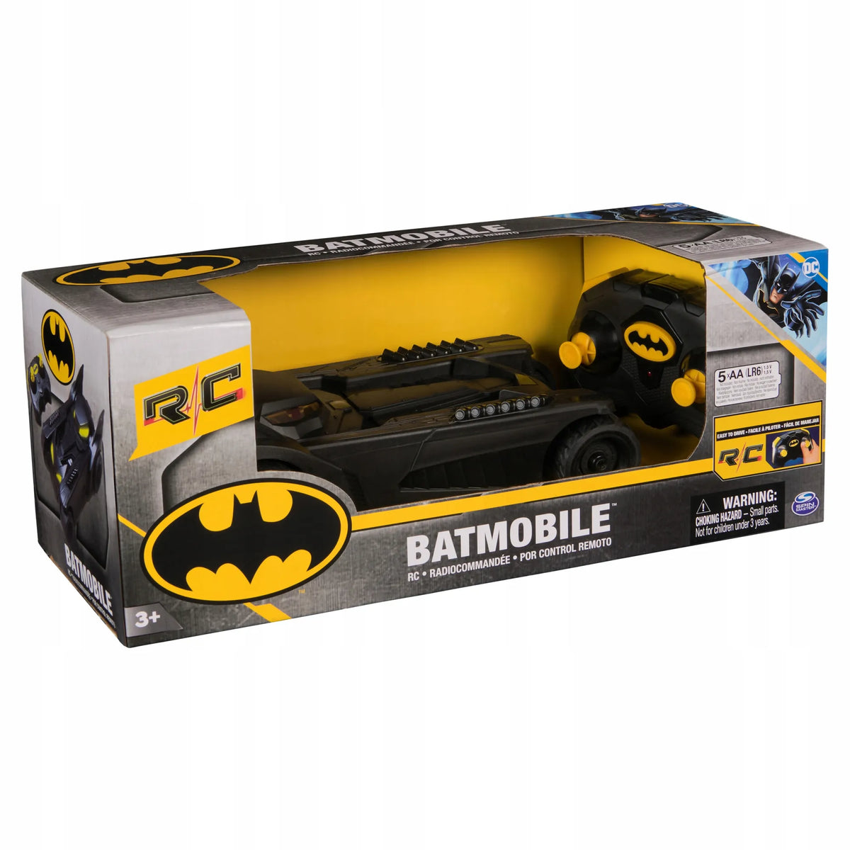 BATMAN BATMOBILE nuotoliniu būdu valdomas automobilis, DC Comics, RC, 23 cm, šviesa ir garsas