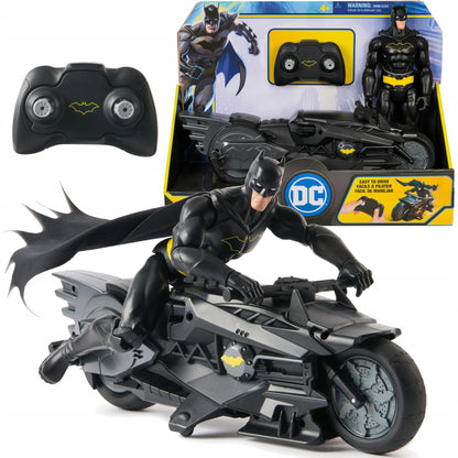 „Batman“ figūrėlė 30 cm ir nuotoliniu būdu valdomas „Batcycle“ motociklas, „DC Studios“