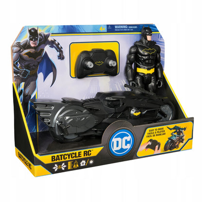 „Batman“ figūrėlė 30 cm ir nuotoliniu būdu valdomas „Batcycle“ motociklas, „DC Studios“