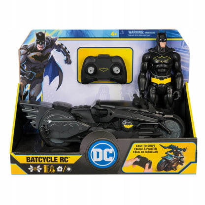 „Batman“ figūrėlė 30 cm ir nuotoliniu būdu valdomas „Batcycle“ motociklas, „DC Studios“