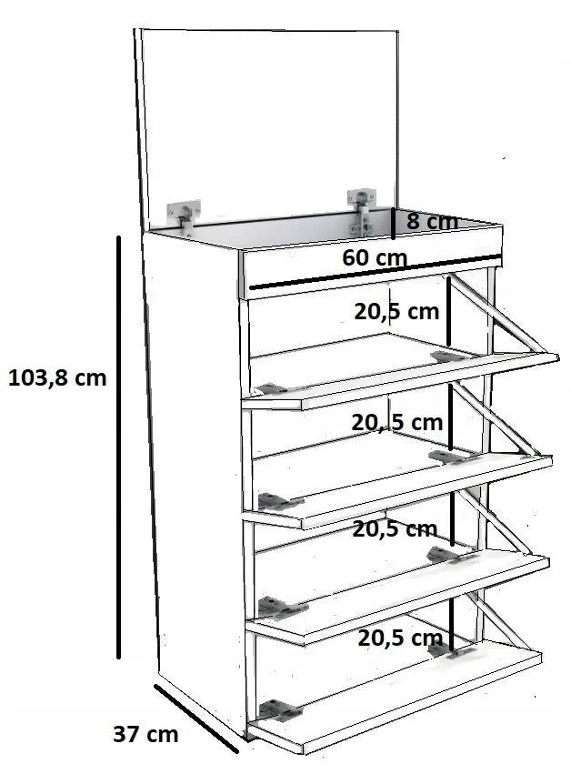 Batų spintelė Matkam FIGARO artisan 60cm
