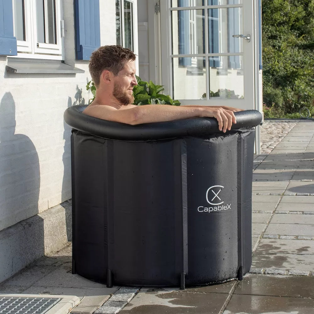 Ledinė vandens vonia (statinė) CAPABLEX 420 l su dangčiu