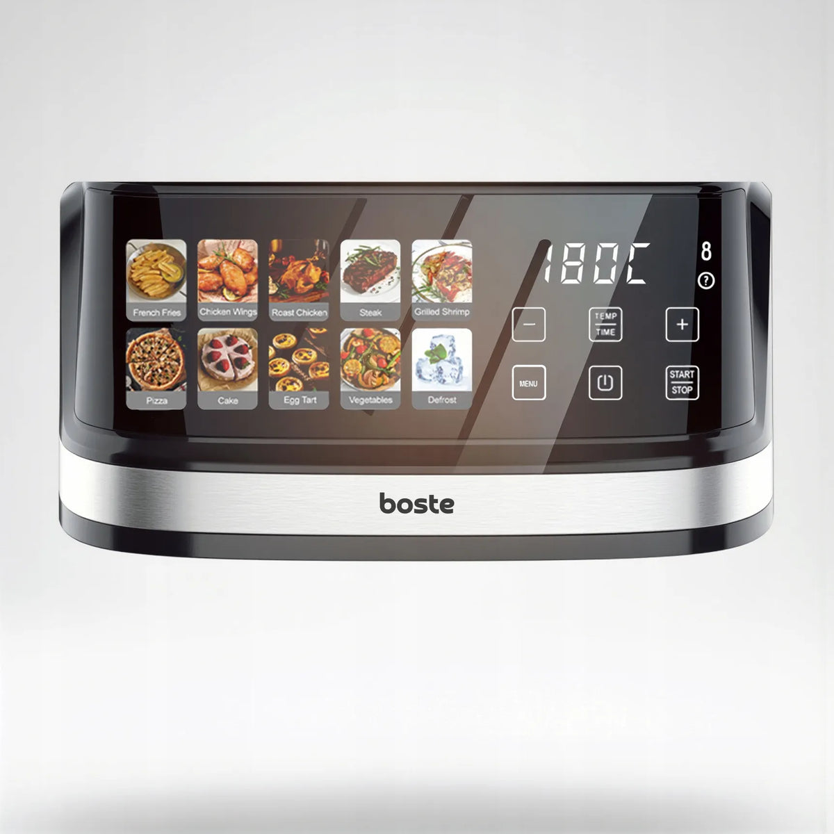 Bealiejė karšto oro gruzdintuvė Boste Airfryer Cookmaster S8, 10 programų, 8 l, 2200 W, 2 kaitinimo elementai
