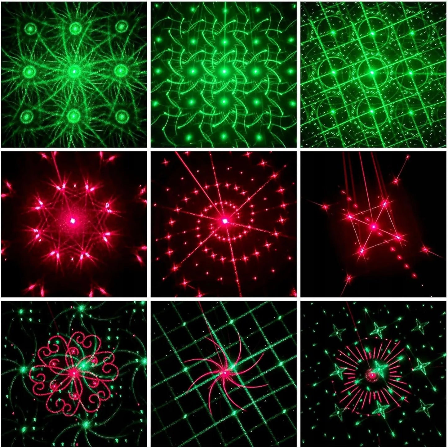 Bėgantis šviesos efektas diskotekai, RGB LED projektorius vakarėliams