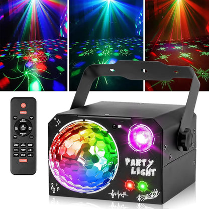 Bėgantis šviesos efektas diskotekai, RGB LED projektorius vakarėliams