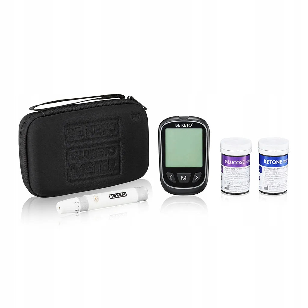 BeKeto GLIUKOMETRAS IR KETOMETRAS Pradinis rinkinys KETONAMS IR GLIUKOZEI matuoti
