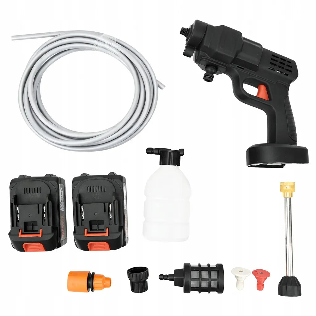 Belaidė aukšto slėgio plovimo mašina Durabuild 21V PRO, 2 akumuliatoriai