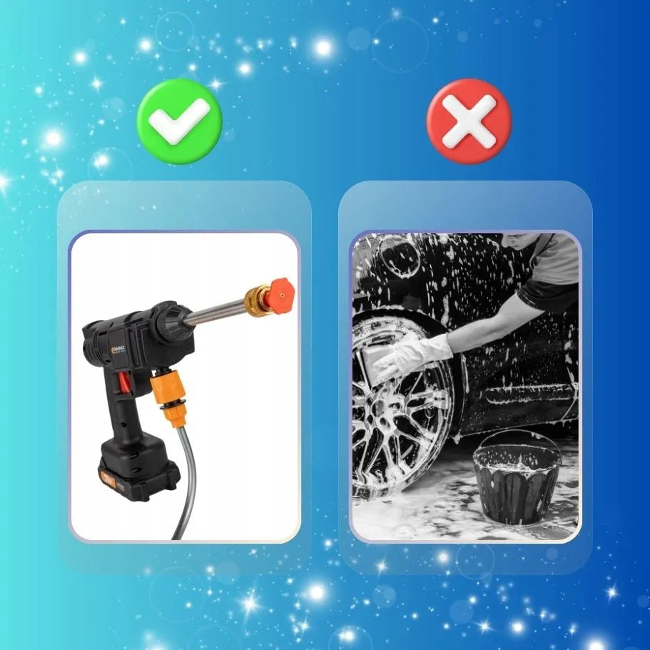 Belaidė aukšto slėgio plovimo mašina Durabuild 21V PRO, 2 akumuliatoriai