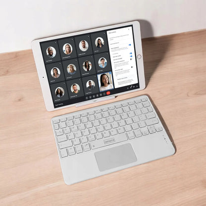 Belaidė Bluetooth klaviatūra su jutikliniu kilimėliu SLIM telefonui planšetei iPad