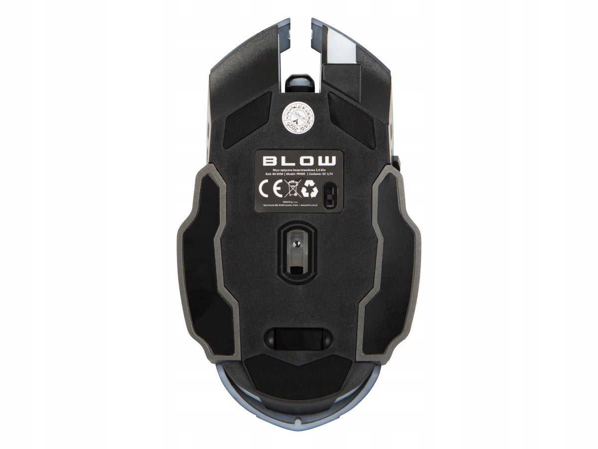 Belaidė optinė žaidimų pelė USB nešiojamajam kompiuteriui 2,4 GHz juoda