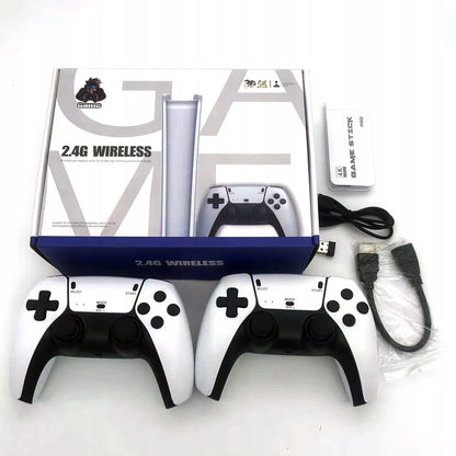 Belaidė retro žaidimų konsolė, TV HDMI, 20000 žaidimų, 2 valdikliai, Game Stick 4K