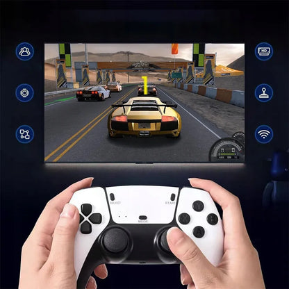 Belaidė retro žaidimų konsolė, TV HDMI, 20000 žaidimų, 2 valdikliai, Game Stick 4K