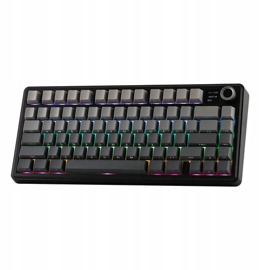 Belaidė žaidimų klaviatūra AULA F75 Max, apšviečiama, Gradient Grey